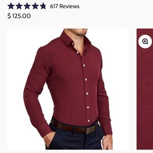 State & Liberty Maroon Dress Shirt